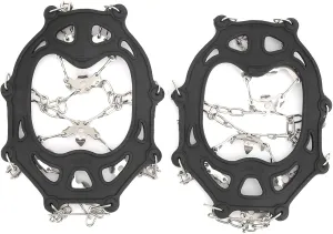 2Pcs 19 Teeth Crampons Winter Footwear Grip Covers Ice Climbing Spikes Snow Shoe Traction Covers for Outdoor Winter