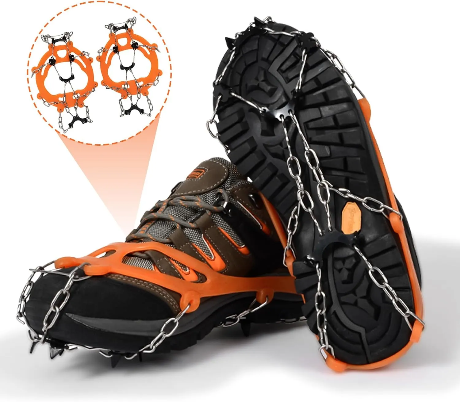 2pcs Heavy Type Shoe Crampons Men Women Climbing Spikes Grippers Gears for Outdoor and