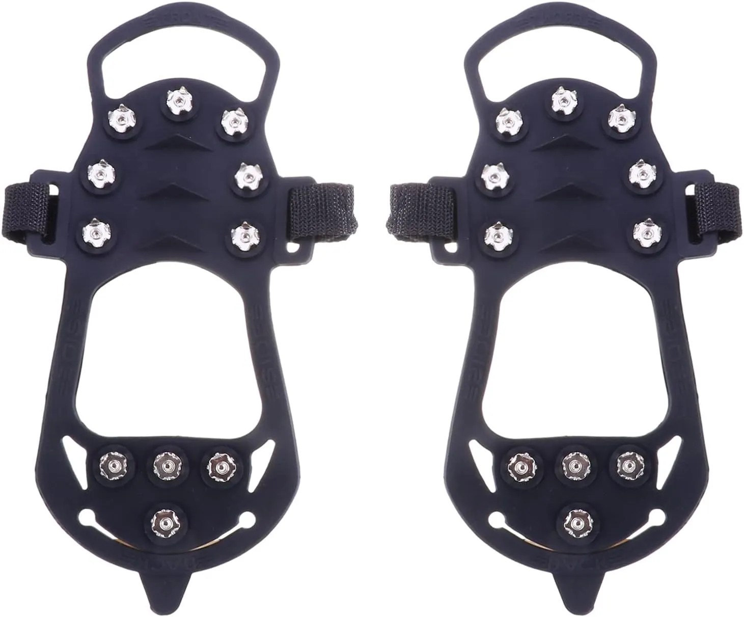 2Pcs Ice Cleats Shoe Covers for Winter Skid Design for Enhanced Traction Snow and Ice Lightweight Portable Non Slip Crampons for Safe Outdoor