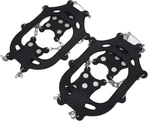 2pcs Set 12 Tooth Crampons Shoe Cover, Cold, Easy Wear Ice Climbing Anti Skid Snow Shoes Accessory, Stable Grip, Elastic Edge