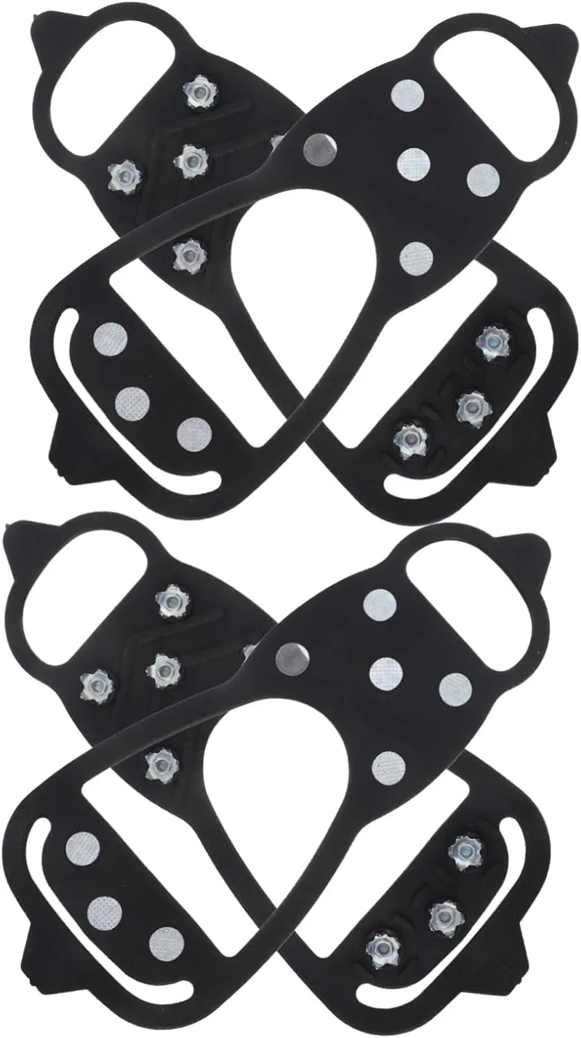2pcs Snowboard Shoe Spikes Non-Slip Ice Cleats Traction Cleats for Skiing Hiking Winter Outdoor