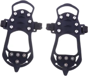 2Pcs Winter Ice Grippers Traction Cleats for Shoes Non Slip Outdoor Crampons for Sports Casual and Dress Shoes Easy Installation for Safe Walking Snow and Ice