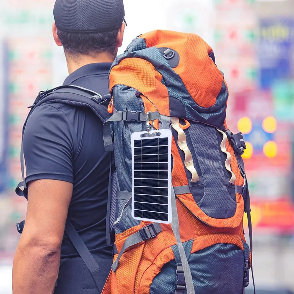 2W 5V Portable Solar Panel USB Mobile Phone Charger for Outdoor Camping