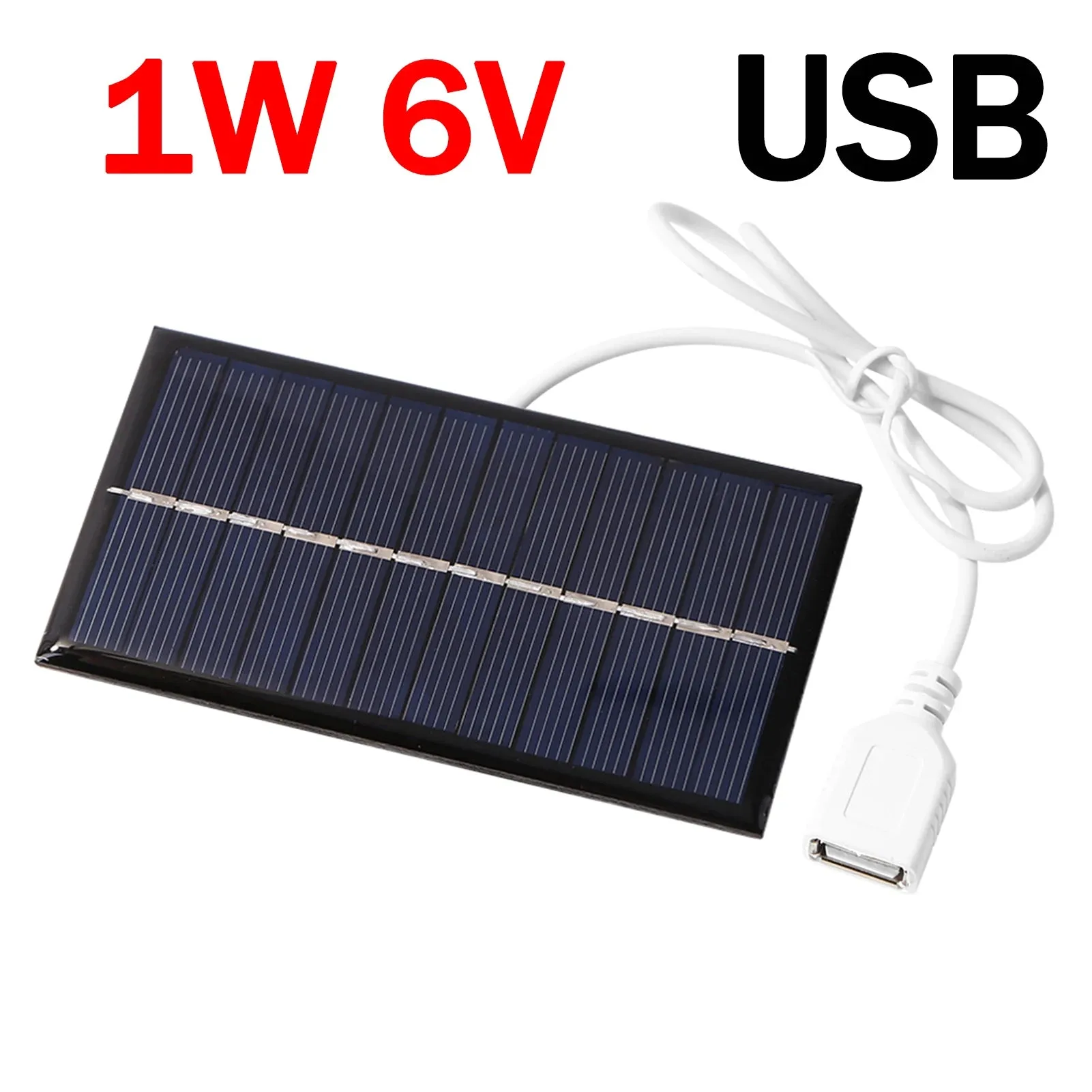 2W 5V Portable Solar Panel USB Mobile Phone Charger for Outdoor Camping