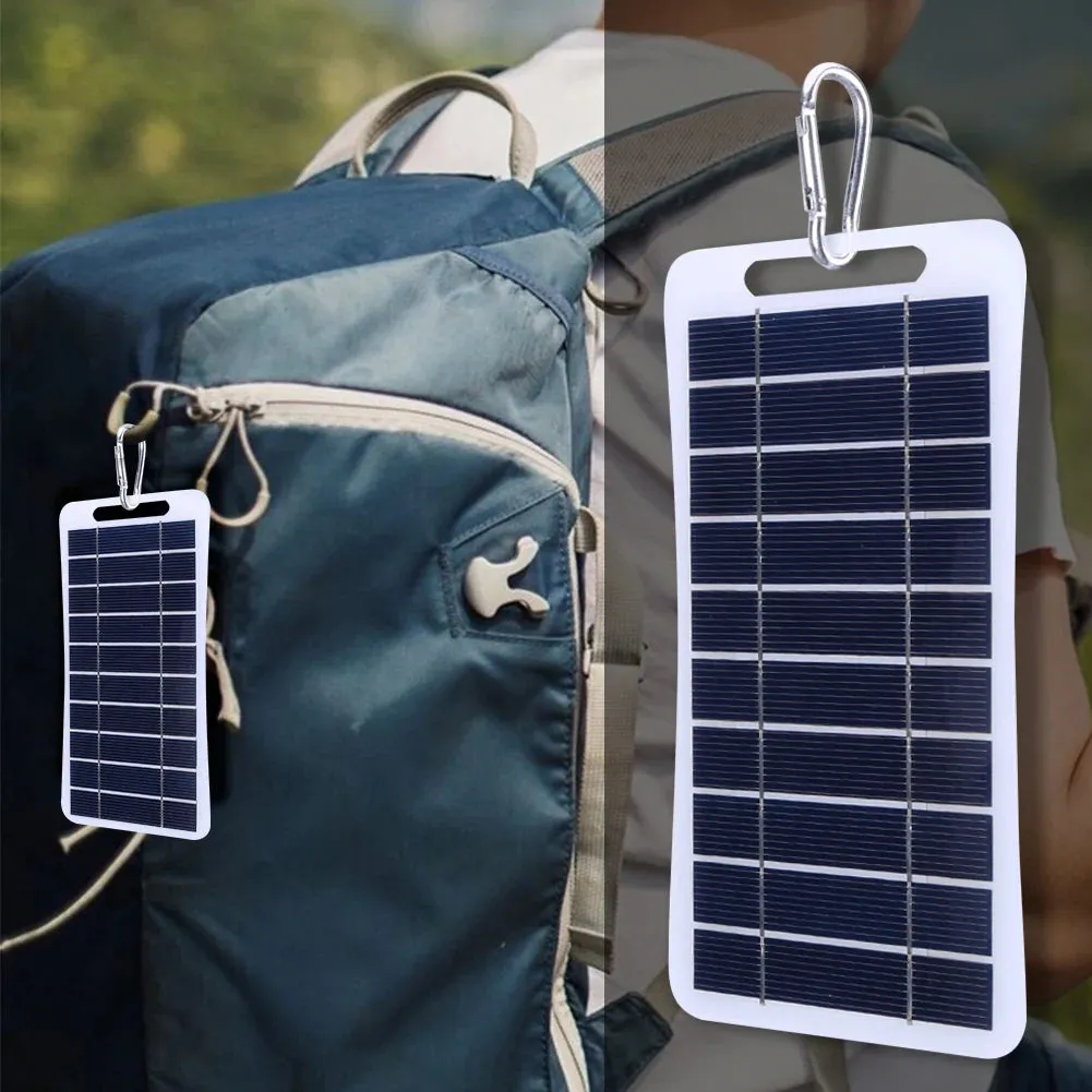 2W 5V Portable Solar Panel USB Mobile Phone Charger for Outdoor Camping