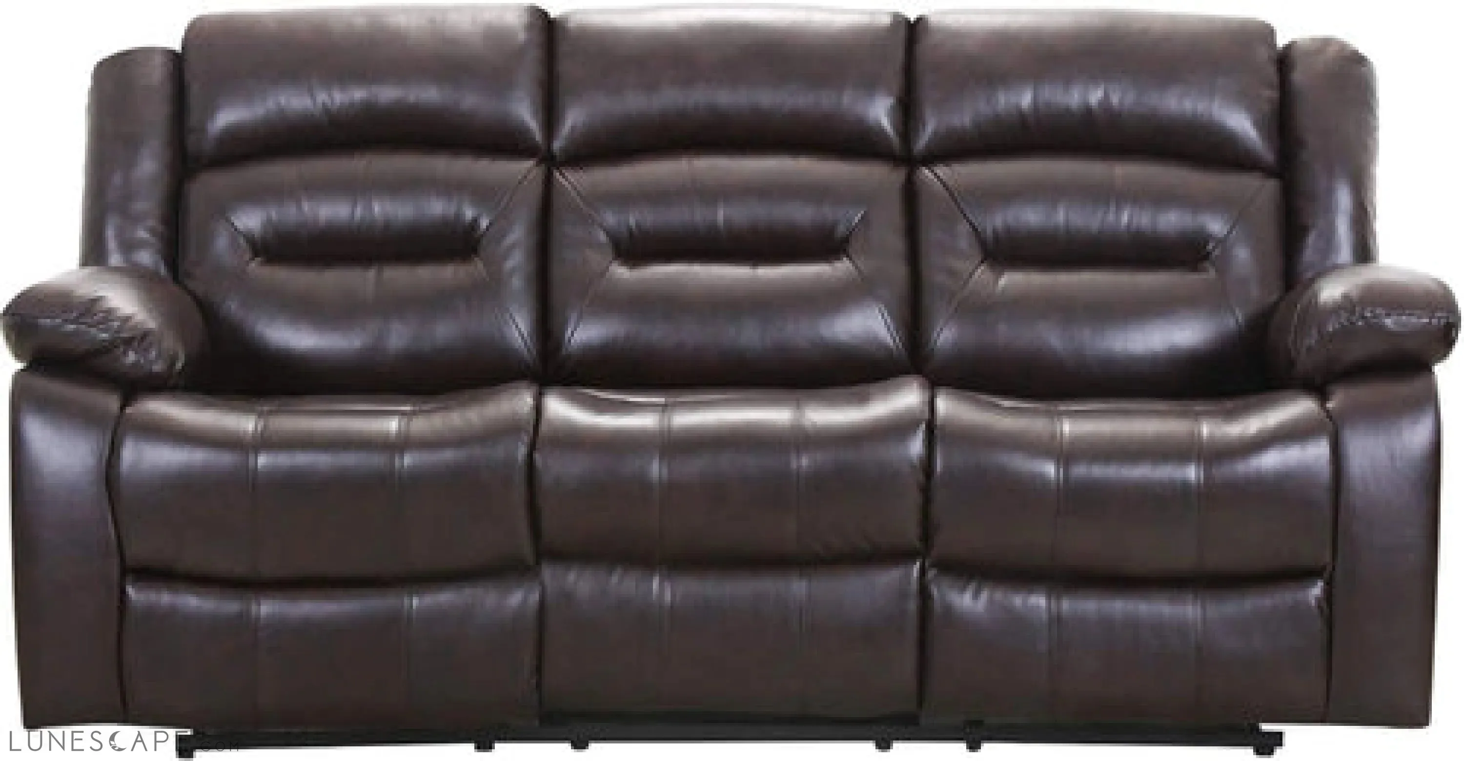 3-Seat Home Theater Recliner Sofa Set, Gray