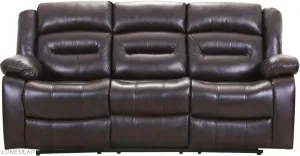 3-Seat Home Theater Recliner Sofa Set, Gray