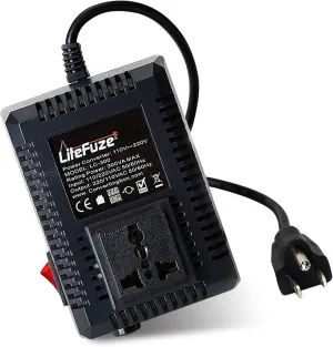300 Watt Step Up/Step Down Travel Voltage Converter, 220/110v to 110/220v converter with Type B Plug - Compatible with Hair Straightener, Camera, Laptop & More