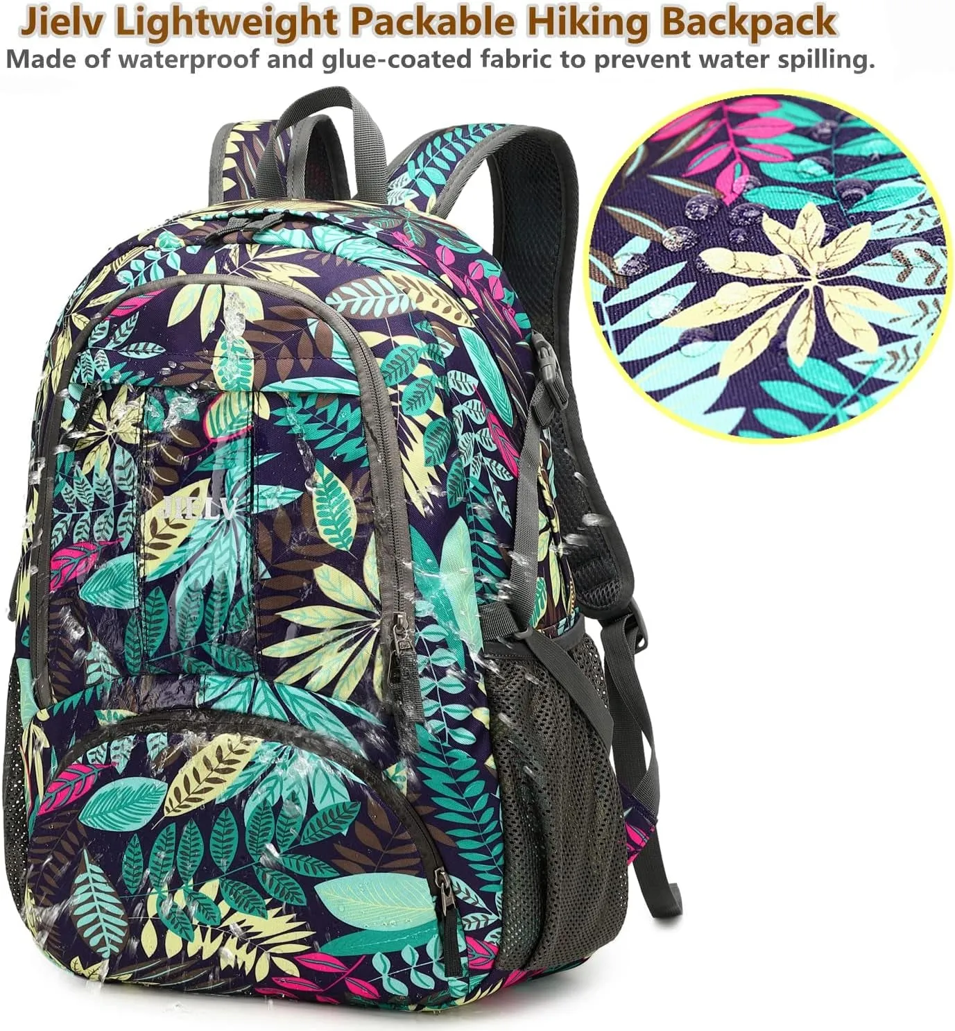 30L Lightweight Packable Backpack Small Foldable Hiking Backpack Waterproof Daypack Travel Camping Outdoor for Women Men Valentines Day Gifts(Green)