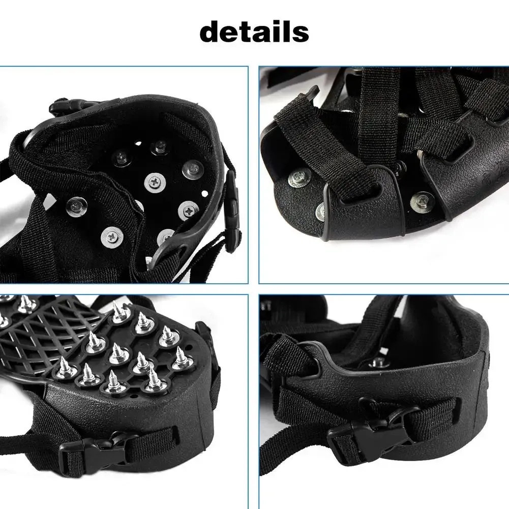 32 Teeth Anti-Skid Ice Gripper Spikes - Adjustable Winter Crampons for Snow and Ice