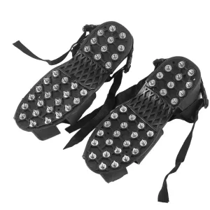 32 Teeth Anti-Skid Ice Gripper Spikes - Adjustable Winter Crampons for Snow and Ice