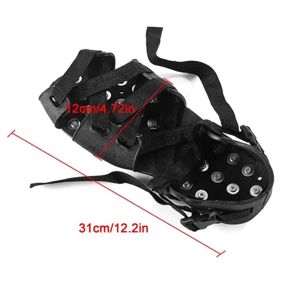 32 Teeth Anti-Skid Ice Gripper Spikes - Adjustable Winter Crampons for Snow and Ice