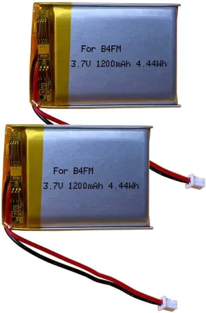 3.7v 1200mAh Battery Replacement for LEXIN B4FM Motorcycle Bluetooth Headset, LX-B4FM Motorcycle Intercom