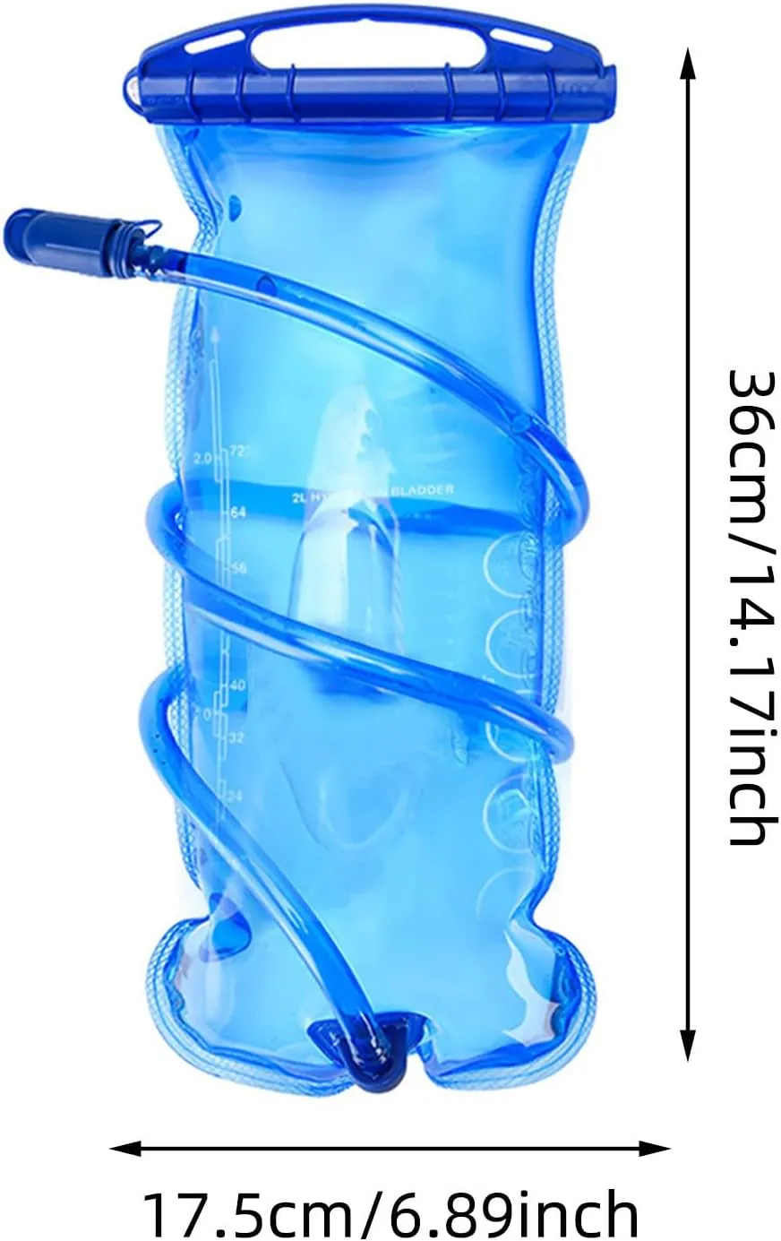 3L BPA-Free Hydration Bladder with Straw - Leak-Proof Military Grade Water Reservoir - Foldable Design for Hiking Backpacks, Cycling & Outdoor Adventures