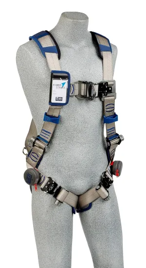 3M DBI-Sala Exofit STRATA Vest-Style Climbing Harness 1112486, Grey, Blue, Medium, 1 Ea