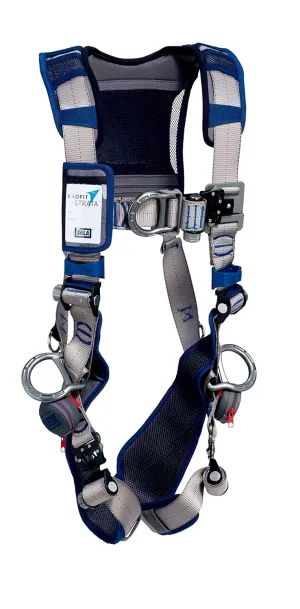 3M™ DBI-SALA® ExoFit STRATA™ Vest-Style Positioning/Climbing Harness 1112492, Grey, Blue, Large, 1 EA