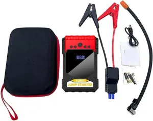 4 in 1 Portable Car Starter Air Compressor Multi-Function Air Pump Tire Inflator Car Starter Power Bank