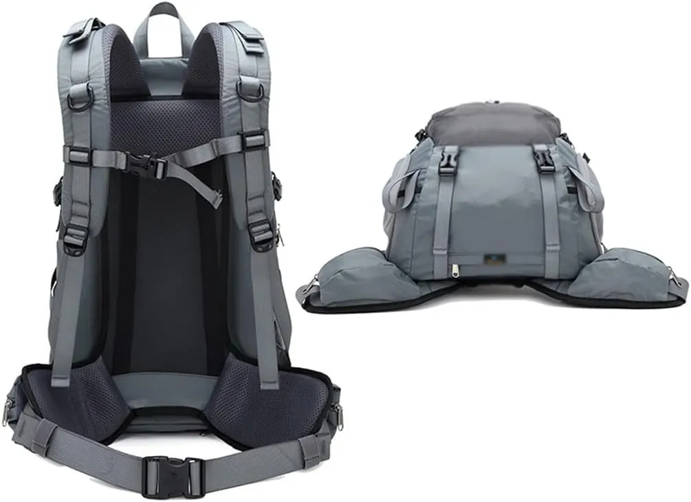 40L Hiking Backpack Outdoor Mountaineering Bag Large Capacity Travel Sports Backpack(E)