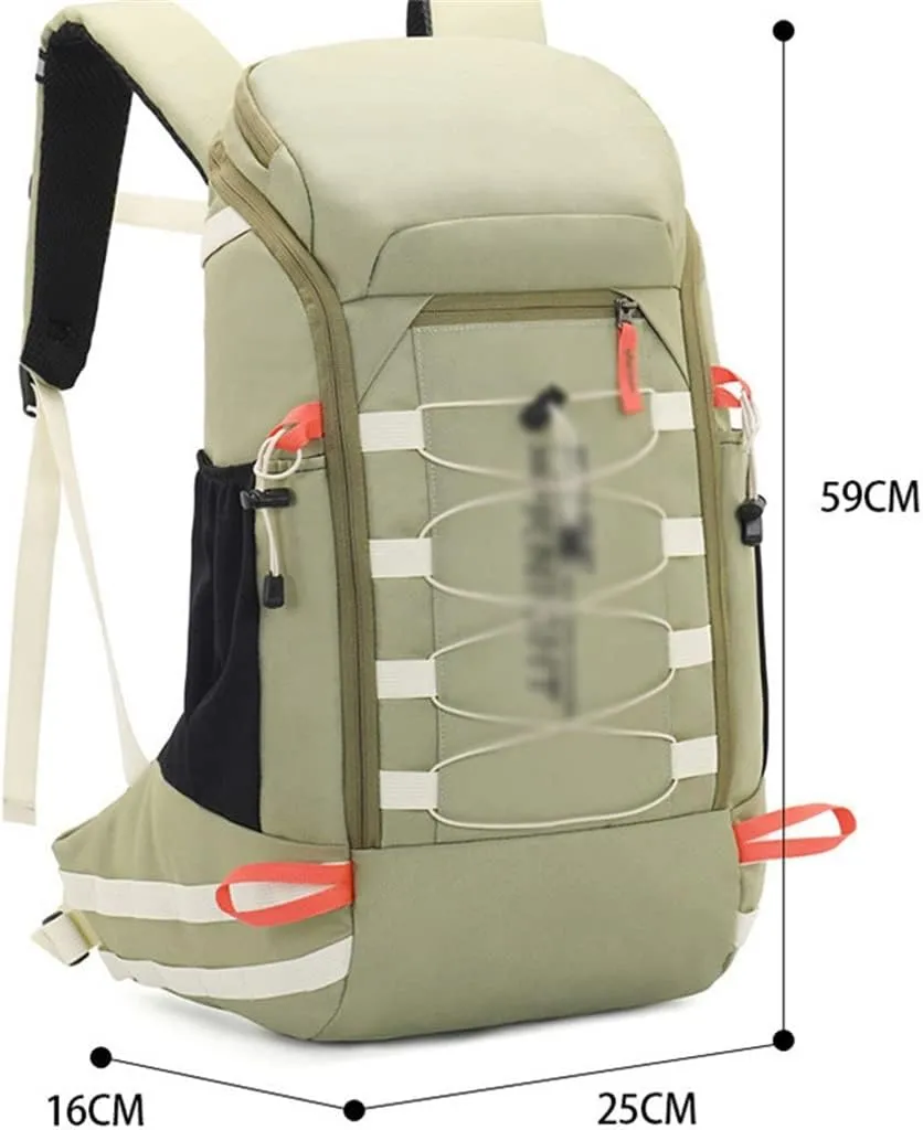 40L Hiking Backpack Travel Backpack Multi Pocket Sports Bag Large Capacity(F)