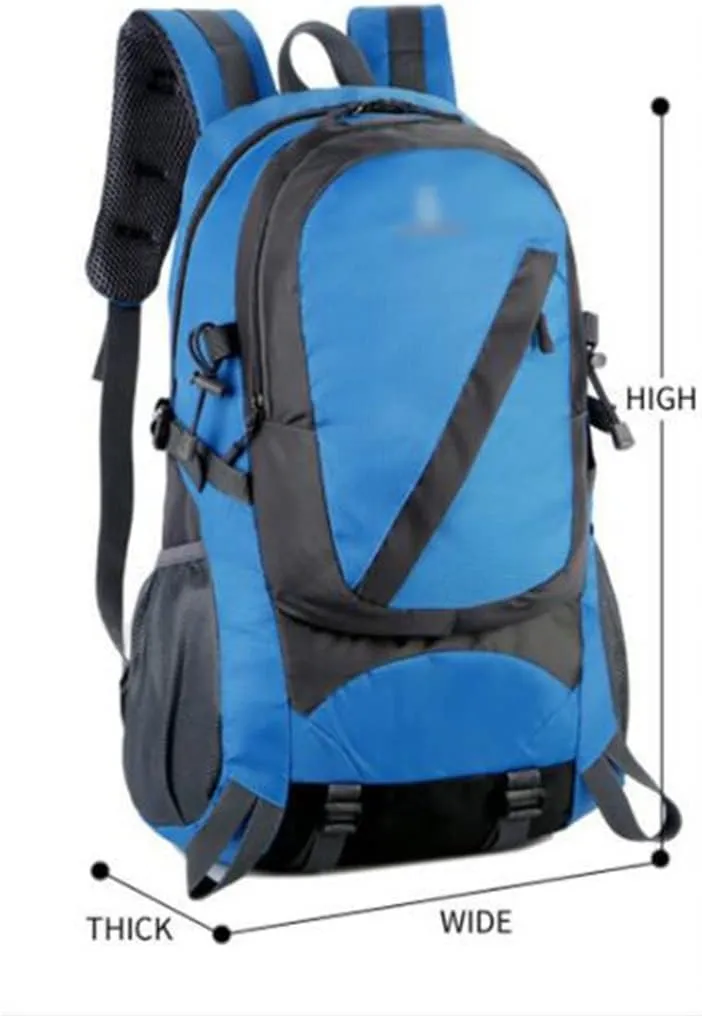 40L Outdoor Sports Backpack Travel Backpack Large Capacity Hiking Bag (D,As the picture shows)