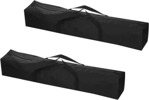 47IN Camp Chair Replacement Bag [2PCS] - 600D Oxford Folding Chair Carrying Storage Bag with Shoulder Strap Use for Camping & Travel [Black, 7.9INx7.9IN WxH]