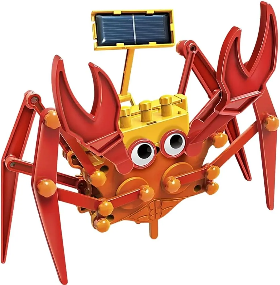 4M 403448 Green Science Hybrid Crabot-Solar Power Crawling Crab Kit-for Kids Ages 5 , Multi Coloured