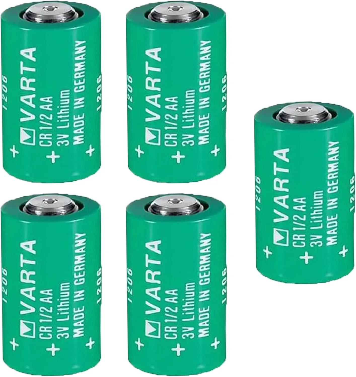 5-Pack for Varta CR1/2AA 3V Lithium Battery CR14250 for Suunto Favor & Companion Non-Rechargeable CR1/2AA Battery