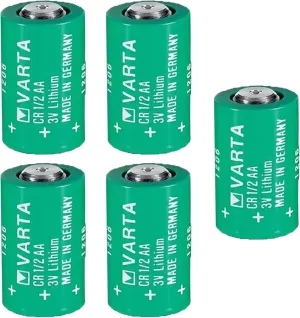 5-Pack for Varta CR1/2AA 3V Lithium Battery CR14250 for Suunto Favor & Companion Non-Rechargeable CR1/2AA Battery