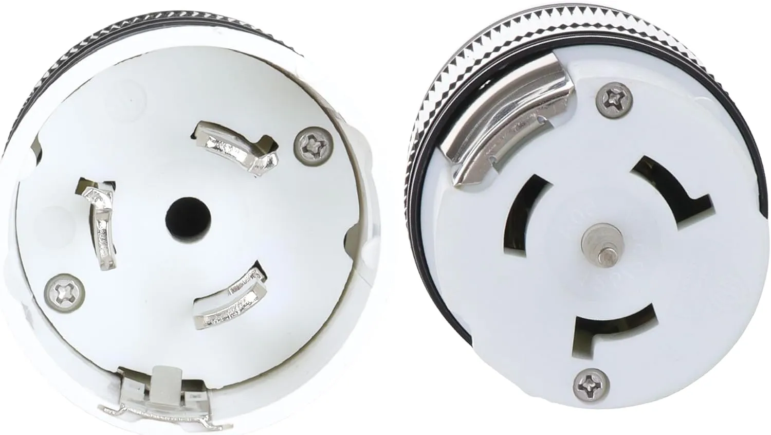 50 Amp Generator Plug (Female & Male) (2 Pack)，50 Amp Generator Connector, 125 Volt/250 Volt, CS6364 Shopcorp 50A Twist Lock RV Plug - CS6365, Twist Lock Adapter, 12500 Watts 3 Pole 4 Wire