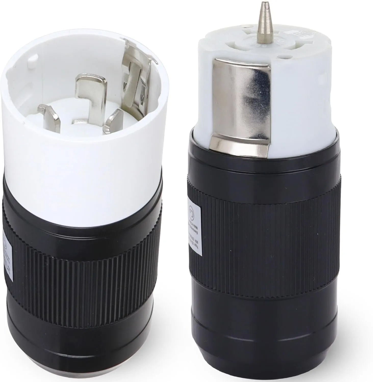 50 Amp Generator Plug (Female & Male) (2 Pack)，50 Amp Generator Connector, 125 Volt/250 Volt, CS6364 Shopcorp 50A Twist Lock RV Plug - CS6365, Twist Lock Adapter, 12500 Watts 3 Pole 4 Wire