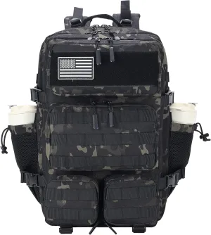 55L Tactical Backpack Heavy Duty Military Rucksack Molle Backpack 3 Day Assault Pack for Work Outdoors