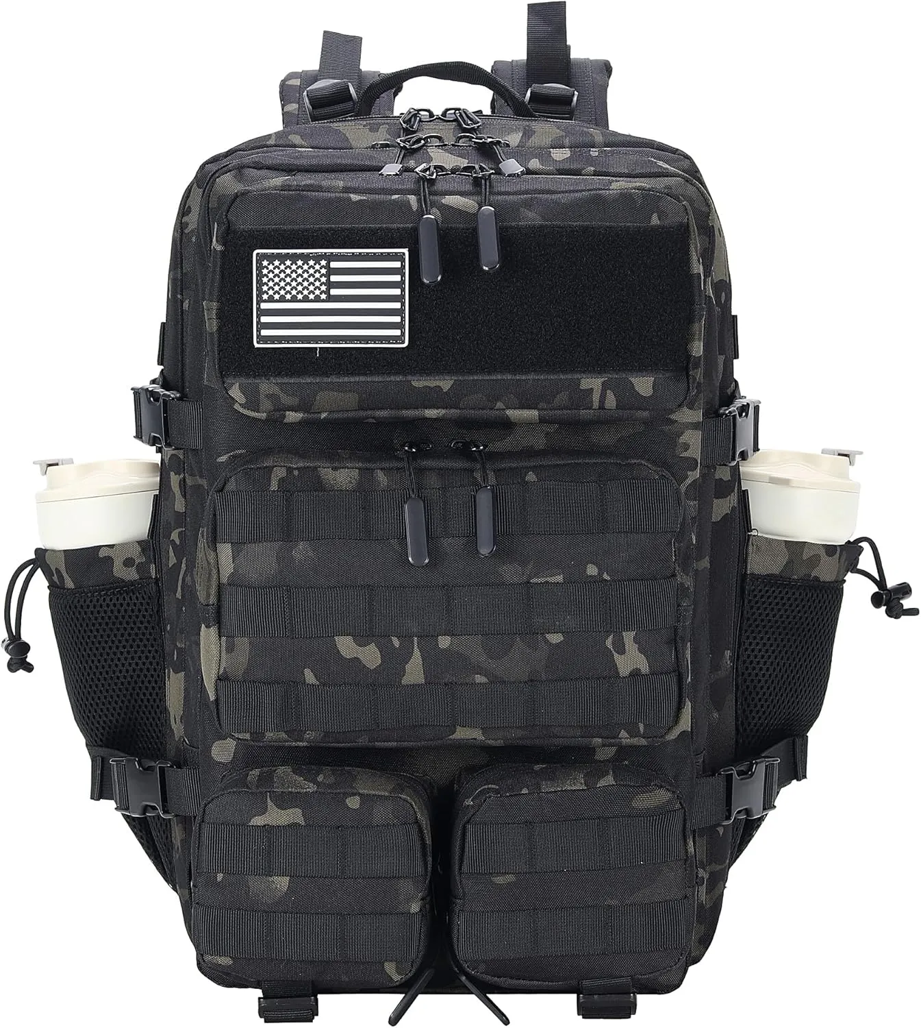 55L Tactical Backpack Heavy Duty Military Rucksack Molle Backpack 3 Day Assault Pack for Work Outdoors