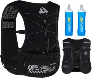 5L Running Hydration Vest Backpack for Men Women, Adjustable & Lightweight, Front & Back Pockets for Essential Storage