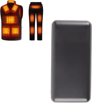 5V2A Battery Pack for Heated Vest Heated Jacket Rechargeable Battery Power Bank for Heated Pants Heated Blanket Men Women(Not Suit for 7.4v Heated Clothing) (20000mAh)