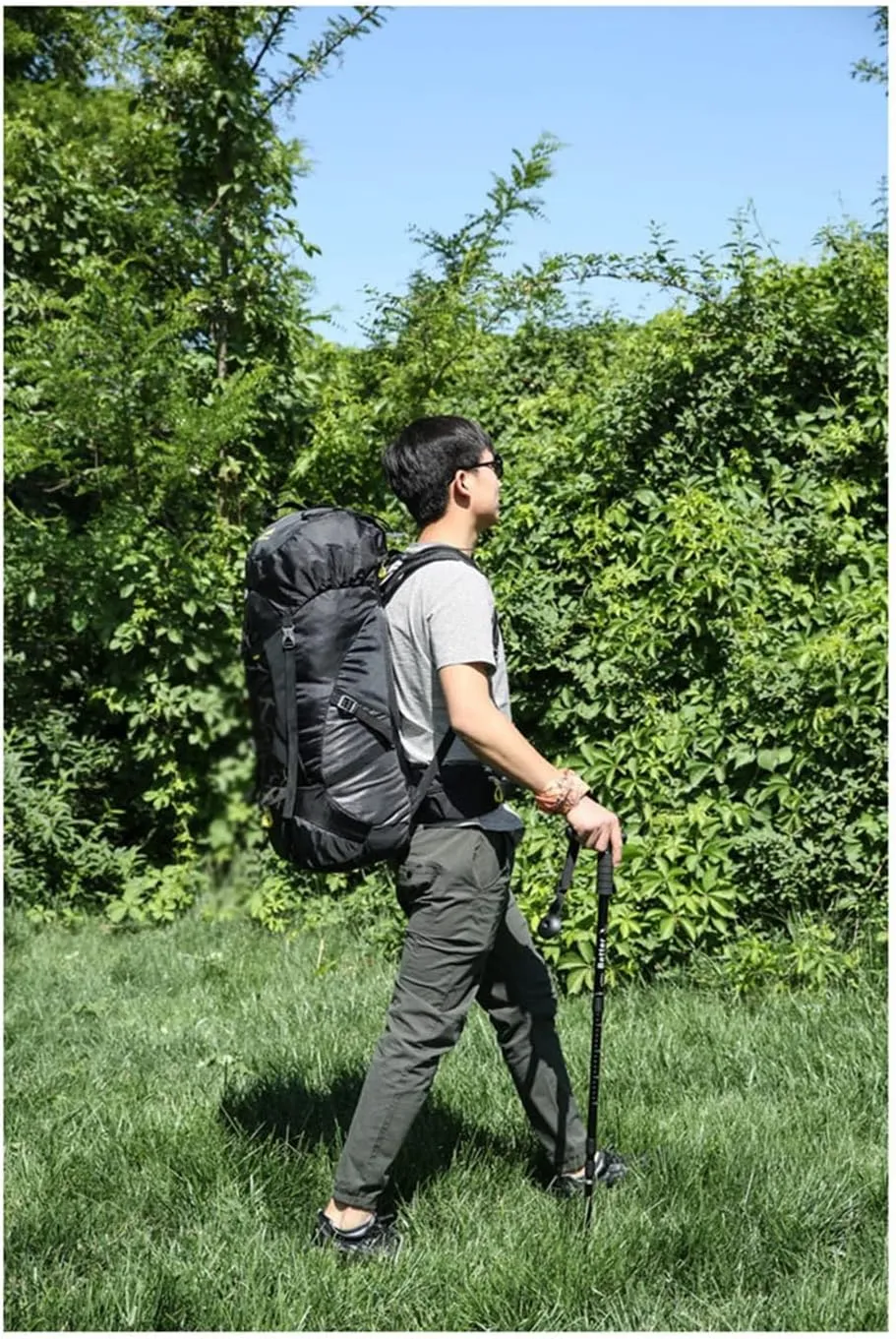 60L Outdoor Backpack Multi Pocket Camping Bag Hiking Backpack Large Capacity(3-pack)