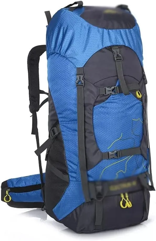 60L Outdoor Backpack Multi Pocket Camping Bag Hiking Backpack Large Capacity(E)