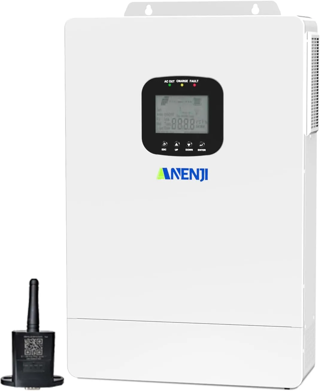 6500W DC 48V Split Phase Solar Inverter,120V/240V AC Input/Output (settable), Built-in 2 MPPT Solar Controllers, Max. 120A Battery Charging, Inverter Charger Support Parallel