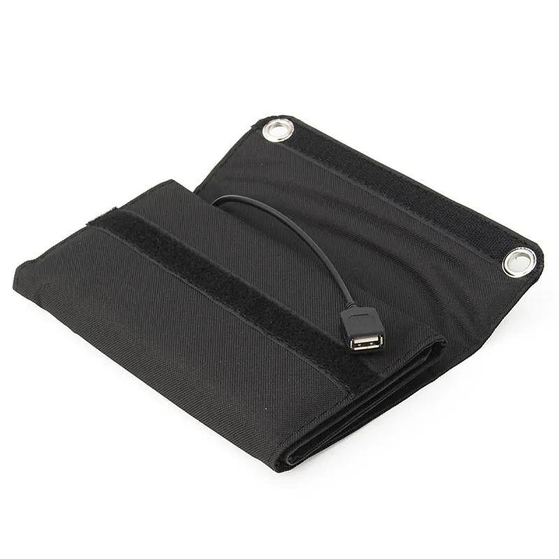7W USB Solar Power Bank Portable Solar Panels Battery Charger Camping Travel Folding For Phone Charging Kits