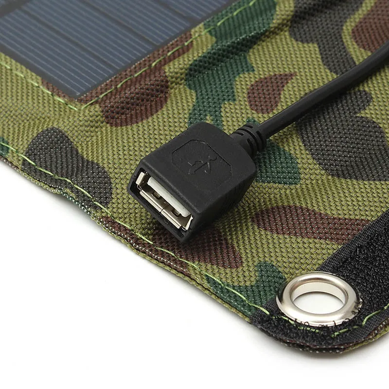 7W USB Solar Power Bank Portable Solar Panels Battery Charger Camping Travel Folding For Phone Charging Kits
