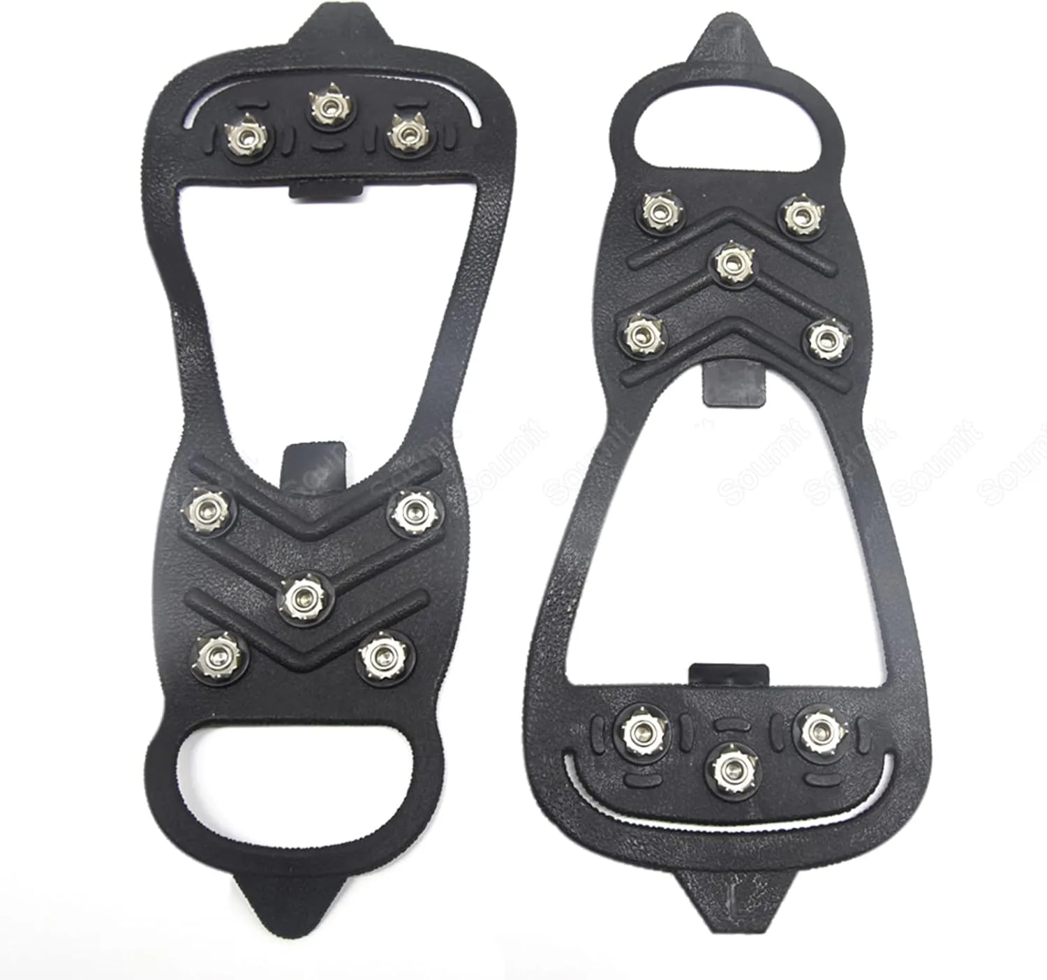 8 Studs Anti-Skid Ice Gripper Spike for Women Men Shoe Ice Claws Climbing Snow Outdoor Spikes Grips Cleats Over Shoes Crampons