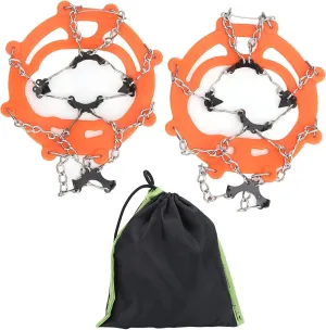 8 Teeth Crampons Foot Cover, Ice Snow Outdoor Walking Weapon Mountaineering Skiing Crampons Ice Claw