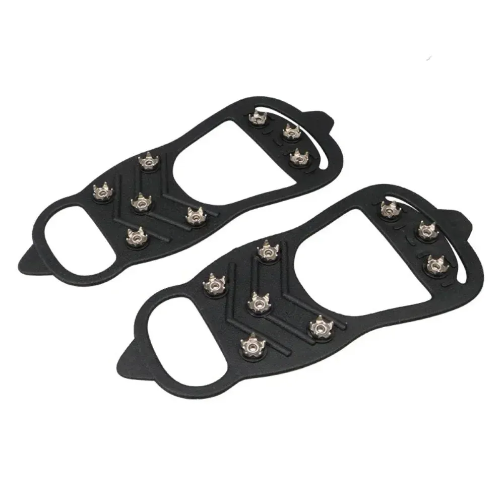 8 Teeth Ice Gripper Spike for Shoes - Anti-Skid Crampons for Ice Hiking and Climbing