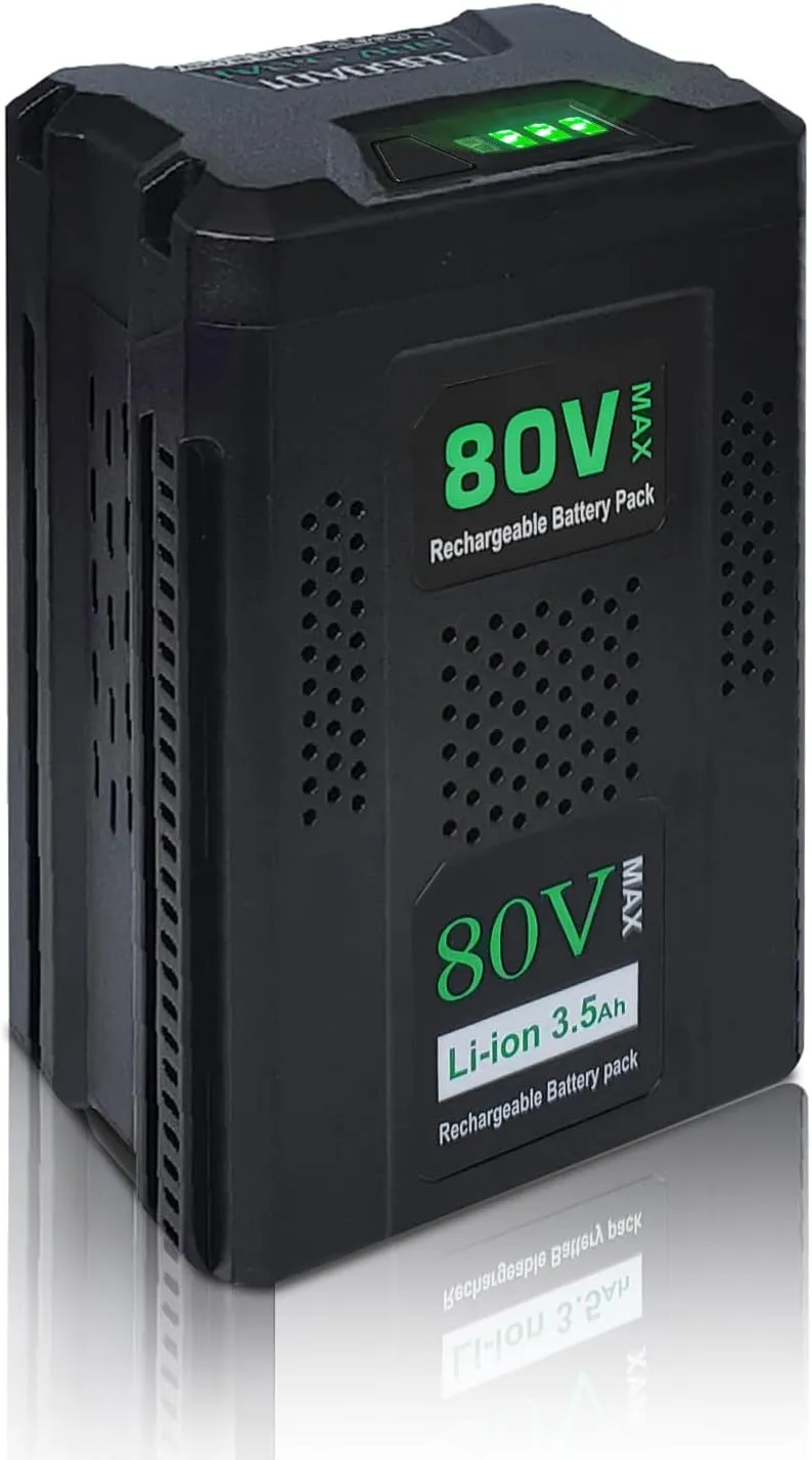 80V 3.5Ah Replacement Battery for Greenworks 80V Battery GBA80200 GBA80250 GBA80400 GBA80500 Lithium ion Battery, High Capacity Rechargeable Lithium Ion Power Battery for 80V Cordless Power Tools