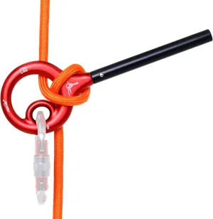 9 Rescue Figure Upgrade 8 Descender Climbing Gear Downhill Equipment Stainless Steel Belay Device with Handles Downhill Equipment Aluminum Alloy Rigging Plate for Climbing Skills