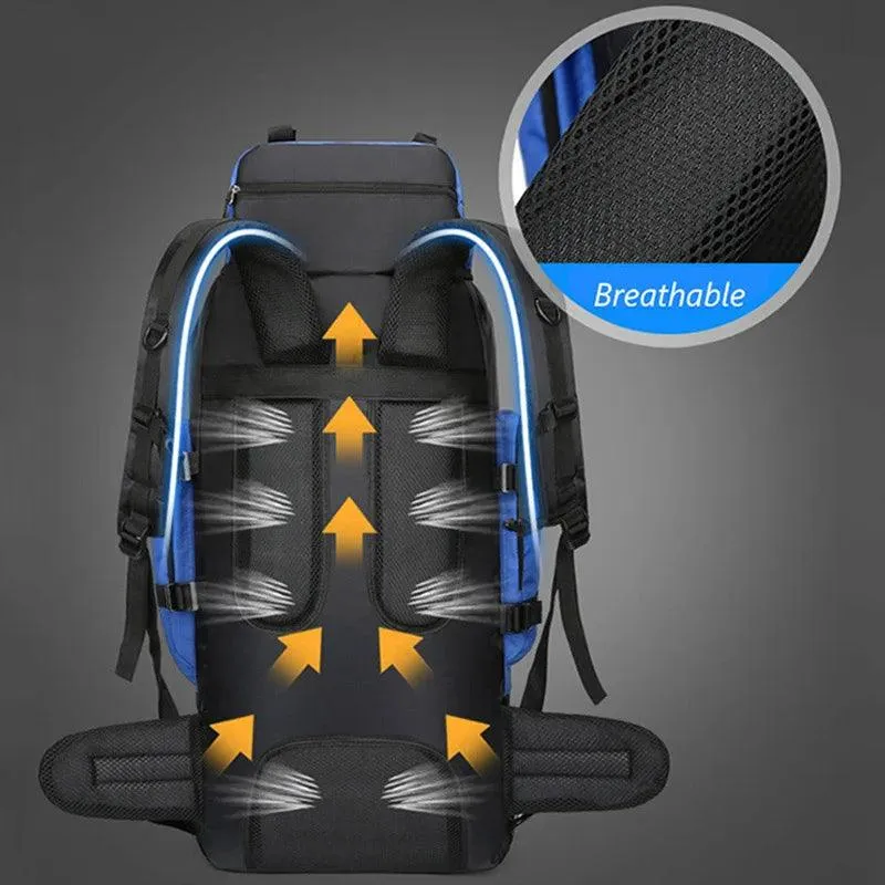 90L Waterproof Hiking & Trekking Backpack – Large Capacity Outdoor Travel Bag