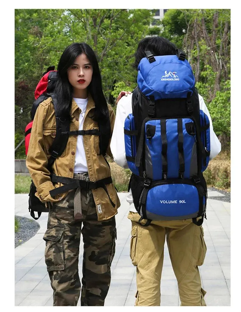 90L Waterproof Hiking & Trekking Backpack – Large Capacity Outdoor Travel Bag