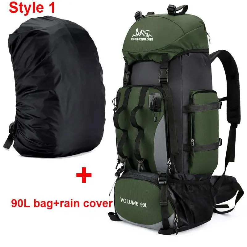 90L Waterproof Hiking & Trekking Backpack – Large Capacity Outdoor Travel Bag