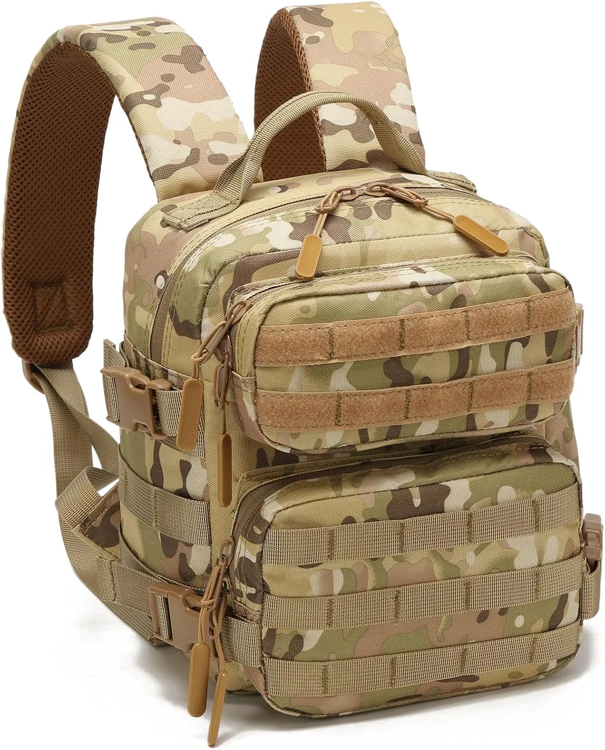 9L Mini Tactical Backpack, Multi-Purpose Rucksack,Small Gym Bag, EDC Molle, for Men and Women (CP)