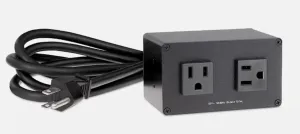 AC 102 Power Module, 2 US AC Outlets, 9.5 ft Power Cord, Black Power Supply