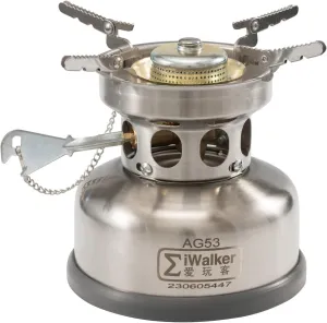 AG53 Alcohol/Gasoline Dual Fuel Camping Backpacking Stove | Outdoor Gasoline Stove/Alcohol Stove Silent Burner | With Spare Valve Parts for Hiking Travel Picnic Emergency